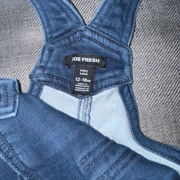 BN Super Soft Unisex Denim Overalls 12-18M - Picture 3 of 3